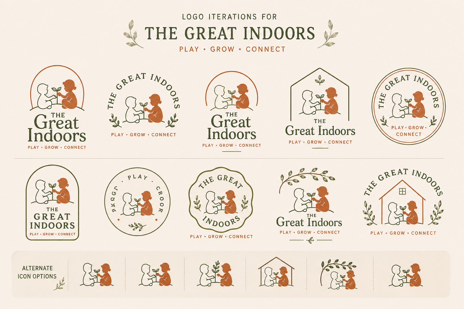 Logo options for The Great Indoors